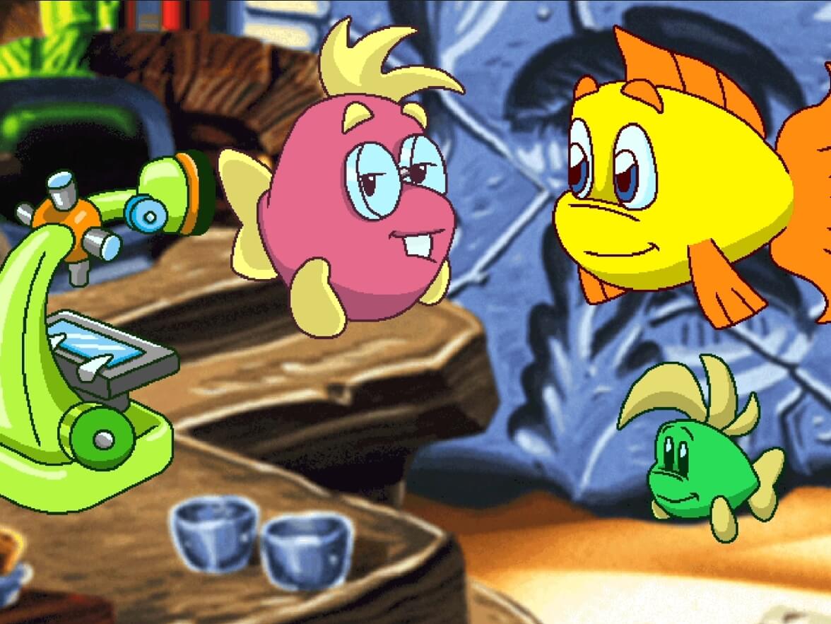 Freddi Fish 5 The Case of the Creature of Coral Cove - геймплей игры Windows